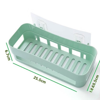 Khay Kệ Nhựa Dán Tường Để Đồ Hình Chữ Nhật Siêu Chắc,Kệ Để Đồ Phòng Tắm,Nhà Bếp,Nhà Vệ Sinh_MC888