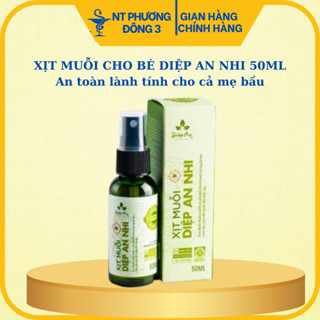 Xịt muỗi Diệp An Nhi 50ml xua đuổi muỗi, tránh muỗi đốt cho trẻ em và người lớn, làm dịu, tan vết muỗi đốt