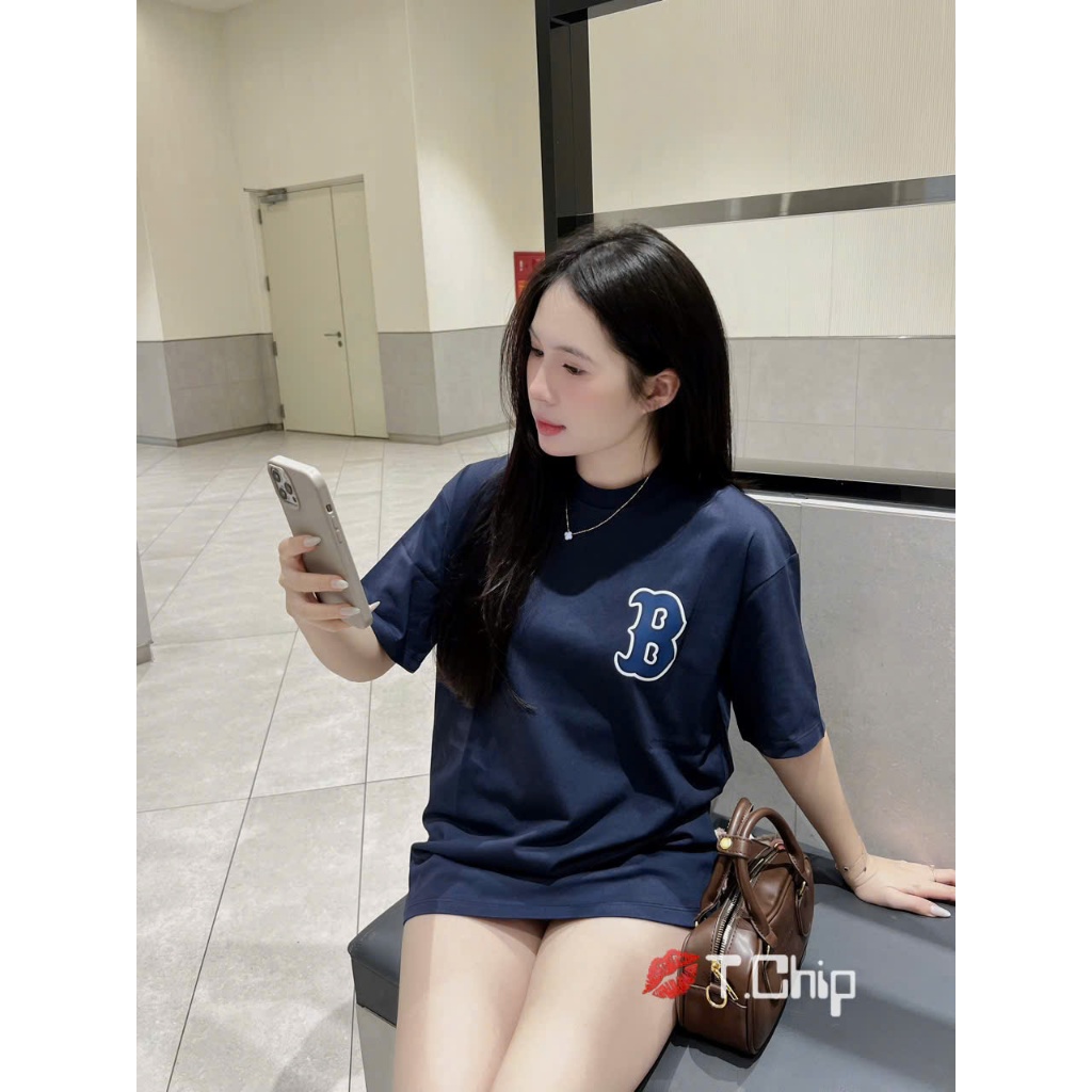  Áo Thun Nữ Chữ B Phông Ngắn Tay Trơn Basic Dáng Rộng Giấu Quần Trùm Mông QCCC Cao Cấp 