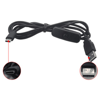 [Dài 1 Mét ] Dây Nguồn USB Type C Có Công Tắc Cho Raspberry Pi 4