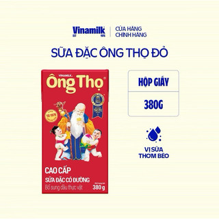  SỮA ĐẶC CÓ ĐƯỜNG ÔNG THỌ ĐỎ HỘP GIẤY 380G 