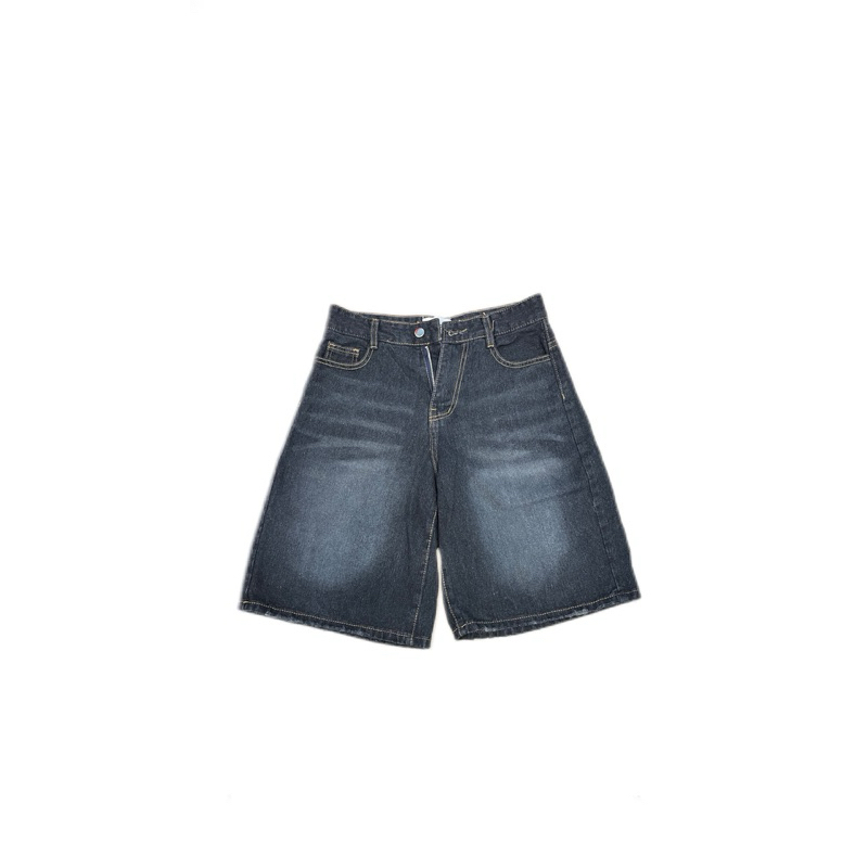 Quần Short Jean Lửng ống rộng Calem club