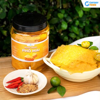 Bánh Tráng Trộn Phô Mai CATSKY FOOD đồ ăn vặt snack tiện lợi