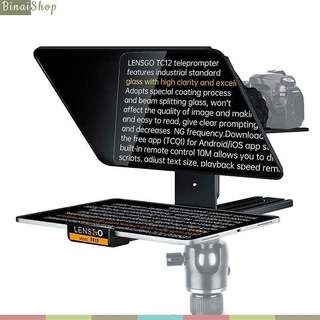 Lensgo TC12 - Máy Nhắc Chữ 12 Inch, Cho Máy Ảnh Và Máy Quay, Hỗ Trợ Kẹp Ngang Dọc, Điều Khiển Từ Xa