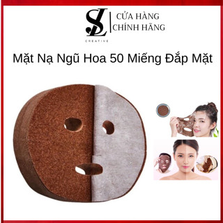   Gói 50 Miếng  Mặt Nạ Ngũ Hoa Miếng Đắp Mặt Trắng Da | Nạ Mầm Rong Biển Chuyên Dùng Cá Nhân Tại Nhà Trong Spa 