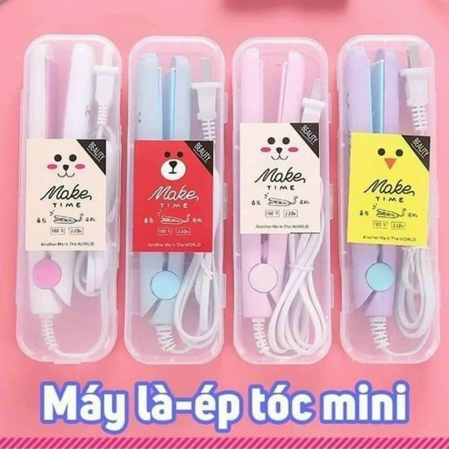 Máy Là Tóc Mini Make Time - Máy Ép, Uốn, Duỗi, Là Tóc MINI (TIỆN LỢI)