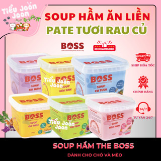 Pate Tươi - Soup Hầm Rau Củ The Boss 450g cho Chó Mèo