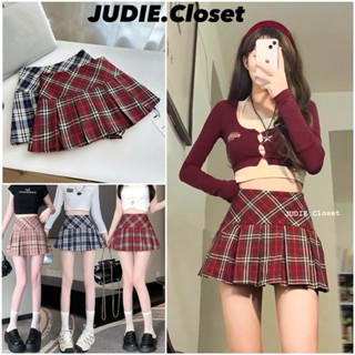 Chân Váy Xếp Ly Kẻ Caro Nữ,Chân Váy Tennis Dáng Ngắn Xoè Hàng Cao Cấp L1 JUDIE.Closet