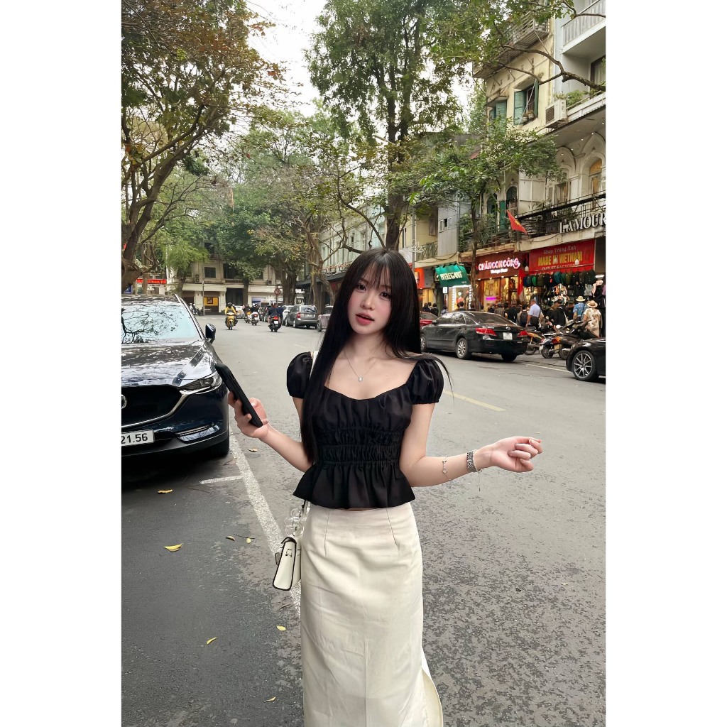 [ĐỢI 10 NGÀY]- Áo kiểu/ Váy midi xẻ