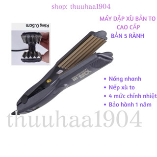  Máy dập phồng chân tóc máy uốn tóc máy dập xù BẢN TO xuất Hàn 4 mức chỉnh nhiệt thuuhaa1904 
