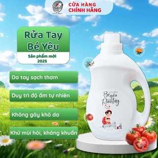 [ 3.8L ] Nước Rửa Tay Thiên Nhiên Cô Cà Chua Bé Yêu Đậm Đặc Sạch Khuẩn Với Keo Ong, Cam, Quế Dịu Thơm An Toàn Cho Da BY