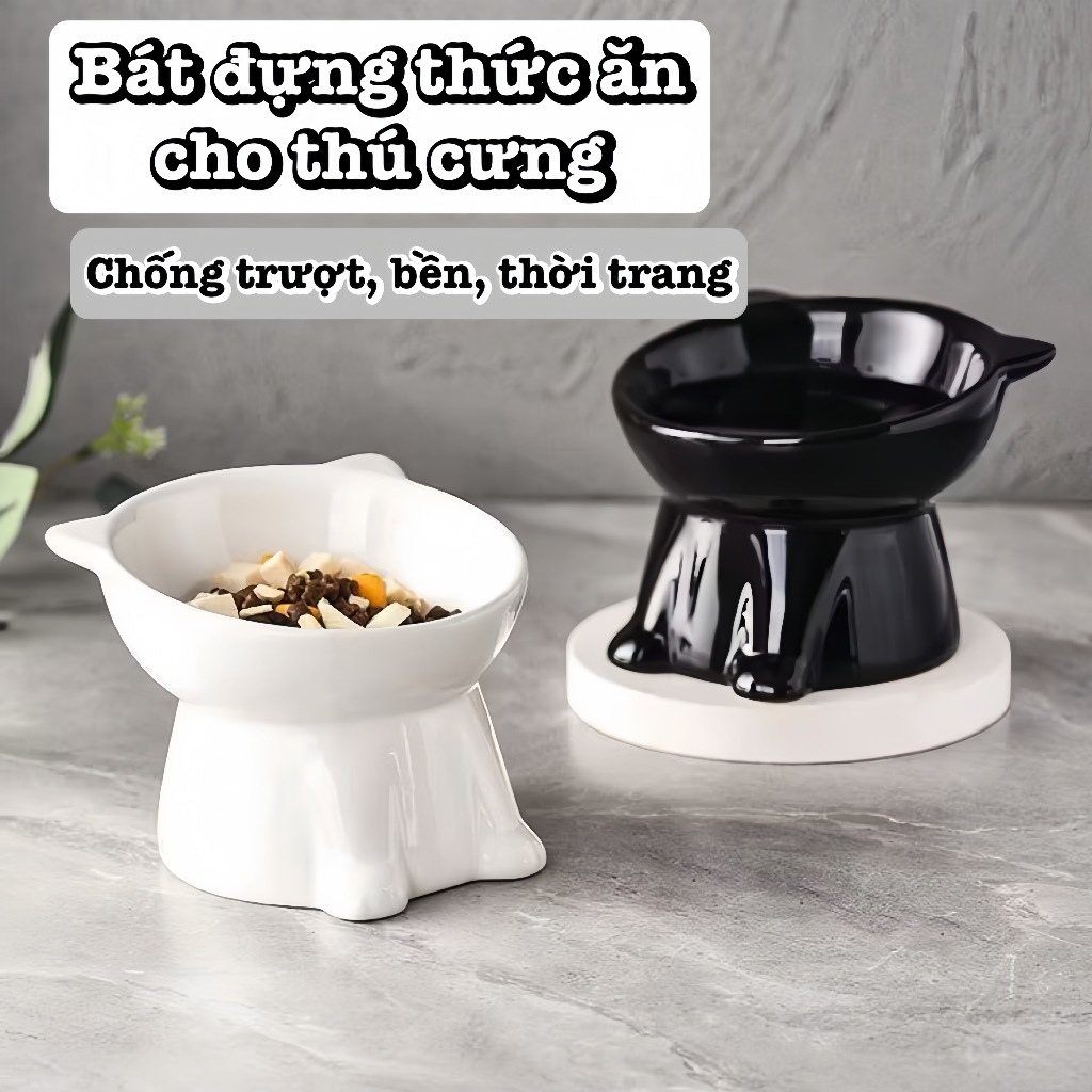 [❤️‍🔥Sẵn Hàng ] Bát đựng thức ăn cho thú cưng chống trượt Bát cho chó Bát cho mèo Đồ dùng thực phẩm