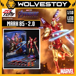  Mô hình ZD Toys Marvel Avengers Endgame Iron Man Mark 85  MK85  Nano Technology Suit 2.0 Led ver 1 10 Action Figure 
