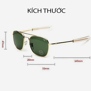 Mắt kính cơn AO tròng kính thủy tinh chịu lực chống UV400