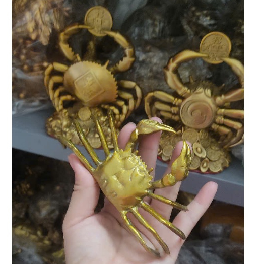 Cua bằng đồng Tượng Cua Phong Thủy Bằng Đồng Tượng Con Cua Nhỏ Bằng Đồng Thau