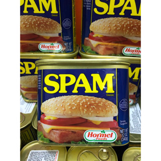 Thịt hộp Spam Classic - 25% Less Sodium Mỹ 340g date 2027/2028( hình shop chụp )