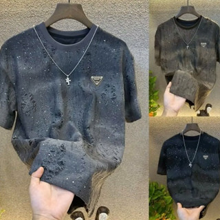 Áo Thun Nam Nữ ĐÍNH Đá hoạ tiết Rách thể thao