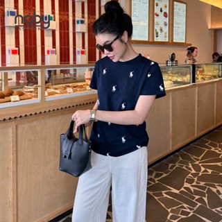 Áo Thun Họa Tiết Full Ngựa Xanh Xinh Xắn, Có Kèm Hình Thật.