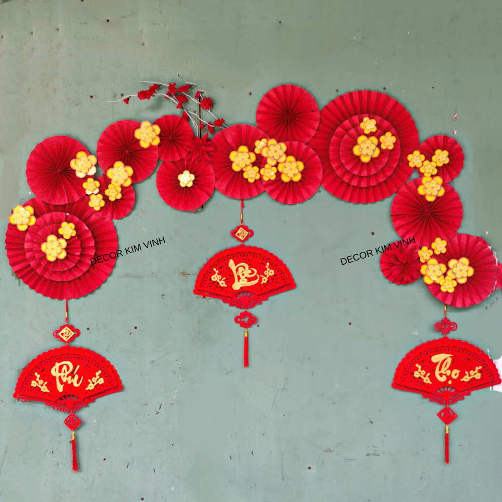 Set Vật Liệu Làm Phông Nền Trang Trí Tết SET24
