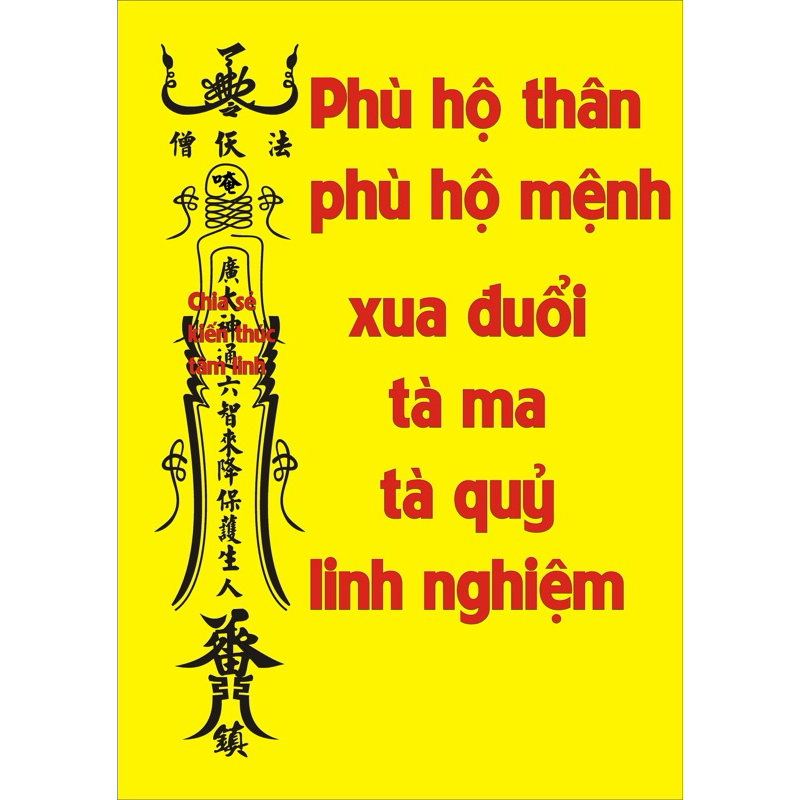 linh phù hộ thân hộ mệnh linh nghiệm