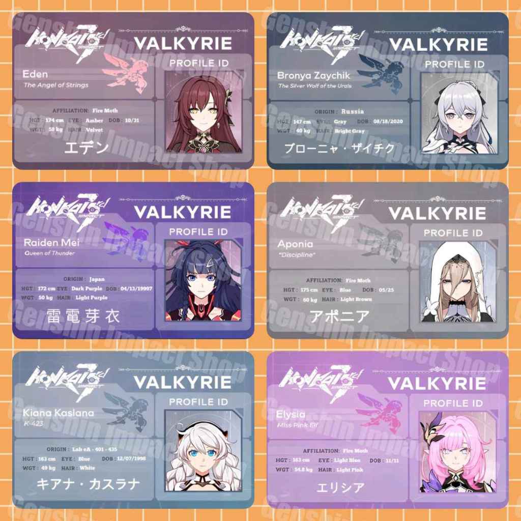 Ảnh card ID Honkai Impact 3