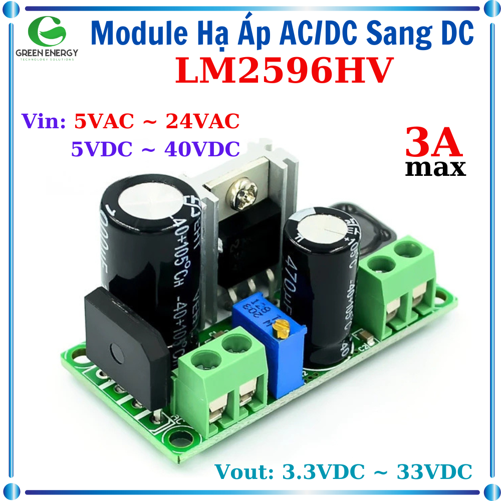 Module Hạ Áp AC/DC sang DC LM2596HV