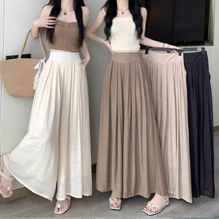 Quần giả váy ống rộng (CÓ BIGSIZE 40 - 80KG) chất Linen mềm mịn lên chuẩn form tôn dáng-HVS-Mã 821