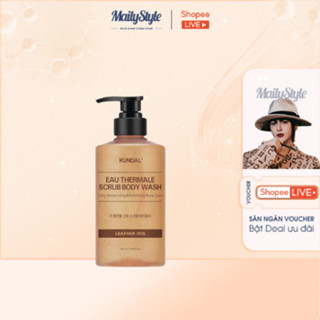  A80_   DATE T10 2026  Sữa tắm kiêm tẩy da chết body Kundal Eau Thermale Scrub body Wash 