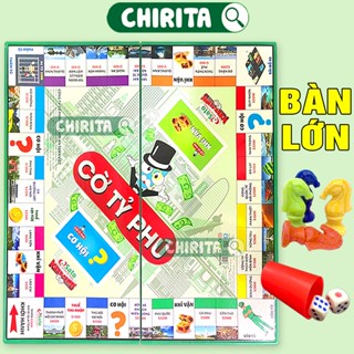 Cờ Tỷ Phú Sato Bàn Nhựa Loại Lớn / Loại Vừa - Bộ Bàn Cờ Tỉ Phú Đồ Chơi Trò Chơi Giải Trí Chirita