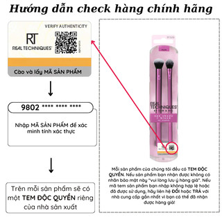 Set 2 Cọ Mắt RT REAL TECHNIQUES Eye Shade & Blend Ombrage