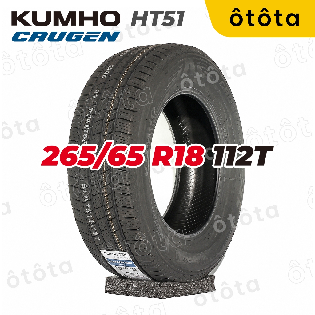 Lốp ô tô Kumho 265/65 R18 112T Crugen HT51 – Chính Hãng BH 5 năm (265/65R18, 265 65 R18)
