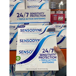  Kem đánh răng date 2028 làm trắng giảm ê buốt dùng cho nướu nhạy cảm Sensodyne của Mỹ - EDS Hàng Mỹ 