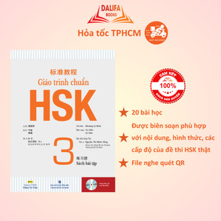  Sách - Giáo Trình chuẩn HSK 3 -  Bài Tập   Kèm MP3  