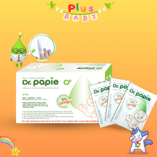 Gạc rơ lưỡi Dr. Papie hộp 30 miếng cho bé
