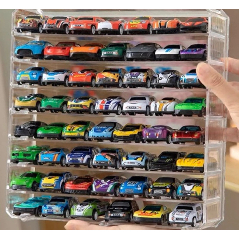 hộp Mica các loại dùng trưng bày mô hình, đồ chơi, xe tỉ lệ 1:64 (chỉ có hộp, không có xe)