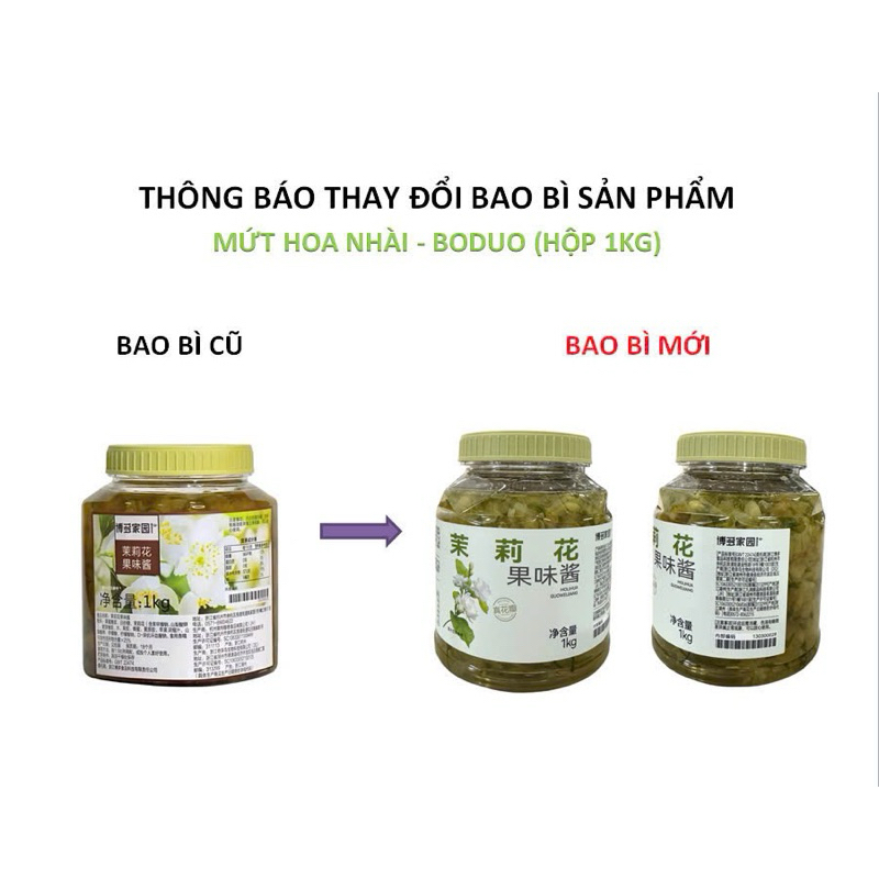 MỨT HOA NHÀI BODUO HŨ 1KG
