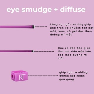 Cọ mắt RT REAL TECHNIQUES eye smudge + diffuse