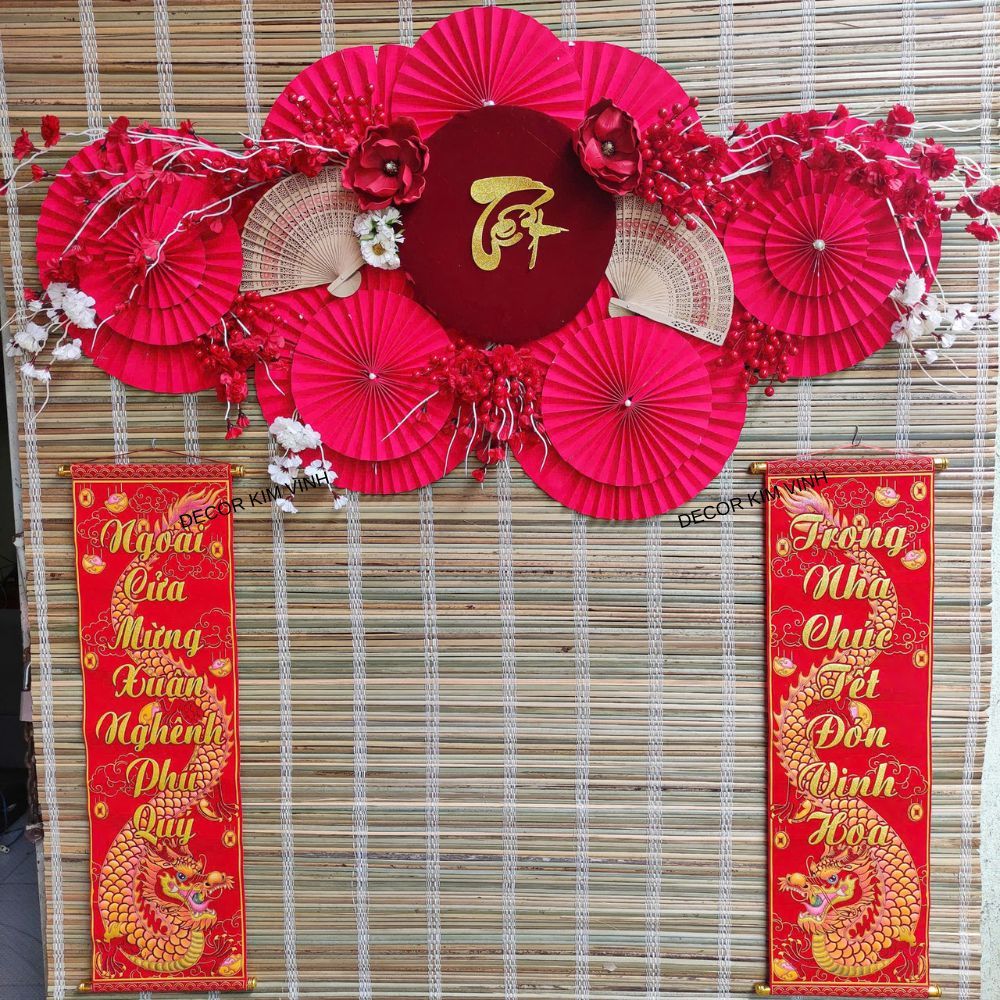 Set Vật Liệu Làm Phông Nền Trang Trí Tết SET26