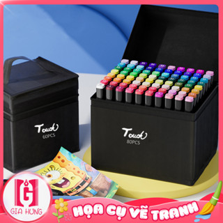 Bộ Màu Vẽ 262 Cây, Bút Màu Marker Touch Bộ Full 12/24/36/48/60/80/100/120/168/204/262 Màu Sắc Đa Dạng