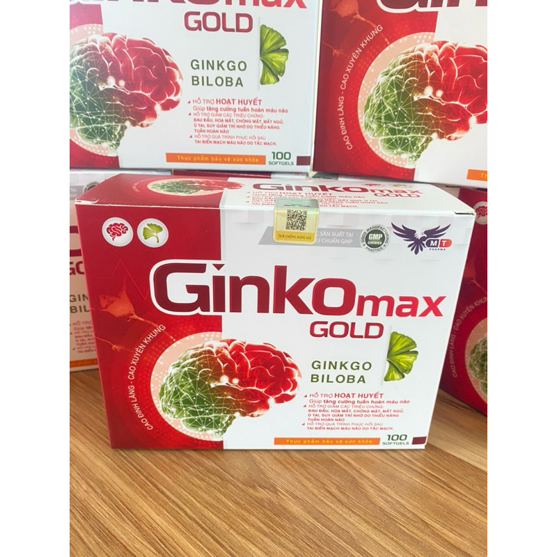 GinKo Max GOLD hỗ trợ hoạt huyết, giúp tăng cường tuần hoàn máu não. Hỗ trợ giảm đau đầu, hoa mắt, c