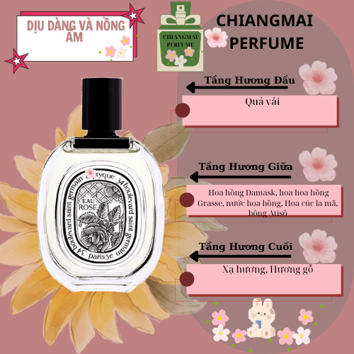 Nước hoa dùng thử ˢʷᵉᵉᵗ ᴰʳᵉᵃᵐEau Rose – hoa hồng tươi thanh 5ML/10ML EDT
