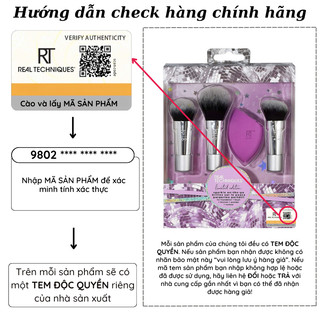 Bộ Cọ Trang Điểm RT REAL TECHNIQUES Sparkle On The Go