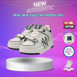 [ Hàng Chính Hãng ] Giày MLB Chữ NY Đen Nam Nữ Chuẩn AUTH Full Box - Bao Check size 36 - 43