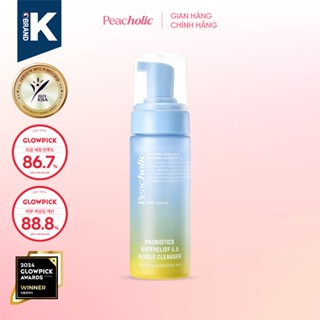 Sữa rửa mặt tạo bọt Peacholic Probiotics Waterelief 5.5 Bubble Cleanser 150ml