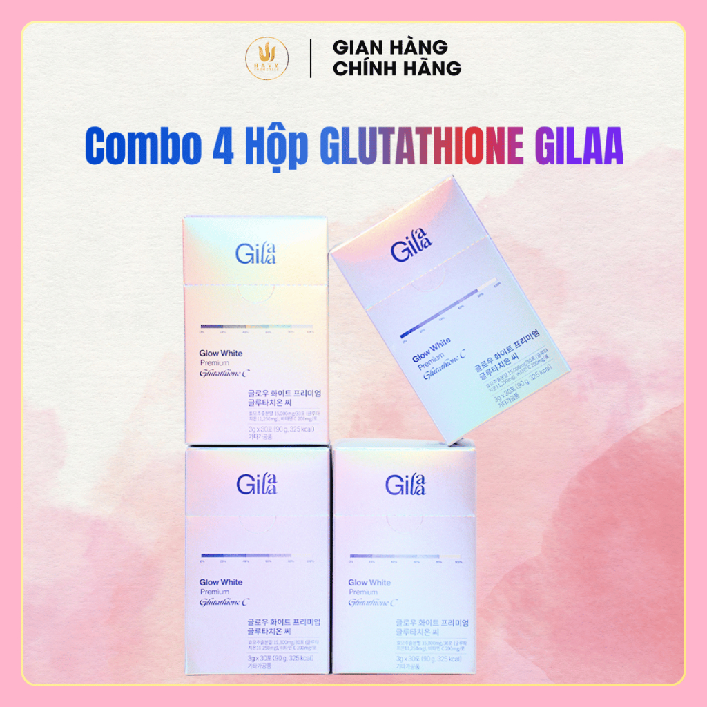 gilaa glow white premium glutathione c Gilaa glutathione - Giá Tốt, Sale Tháng 06, Ship 0 Đồng