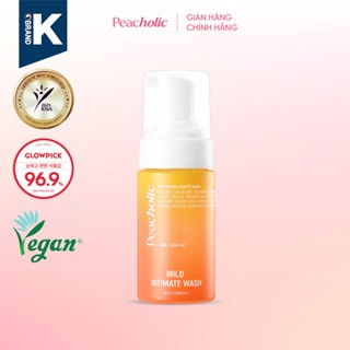 [MẪU MỚI] Dung dịch vệ sinh PEACHOLIC tạo bọt Mild Intimate Wash 100ml