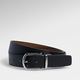 Thắt Lưng Nam Mercury Mặt Xoay Chiều Chất Liệu Da Taiga Thương Hiệu LEONARDO