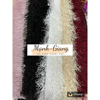 vải voan lông tua rua mềm , ấm