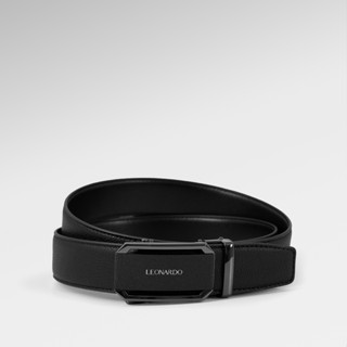 Thắt Lưng Nam Khóa Tự Động Quickfit Steven Chất Liệu Microfiber & Vân Da Taiga Thương Hiệu LEONARDO