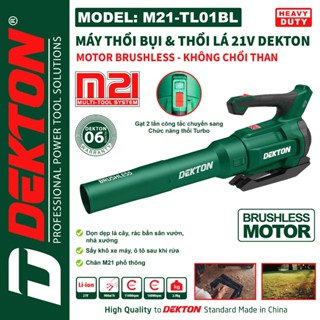 Máy Thổi Lá và Thổi Bụi 21V Dekton M21-TL01BL